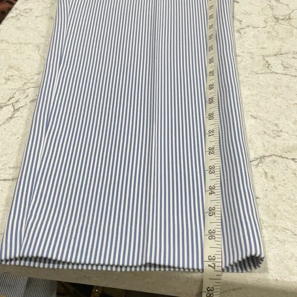 TOMMY HILFIGER white ankle pants with and white stripes size 10 - Picture 12 of 14